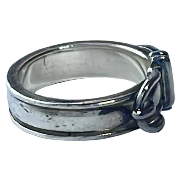 Auth HERMES Boucle Selle - Silver None Ring #5 - Picture 4 of 4